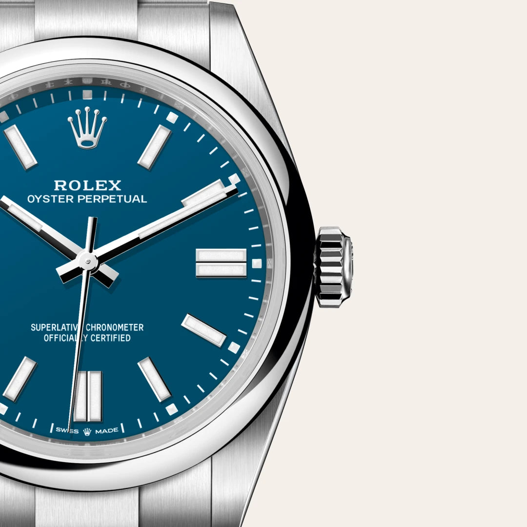 Rolex Oyster Perpetual in Oystersteel, M134300-0009 - Knar Jewellery