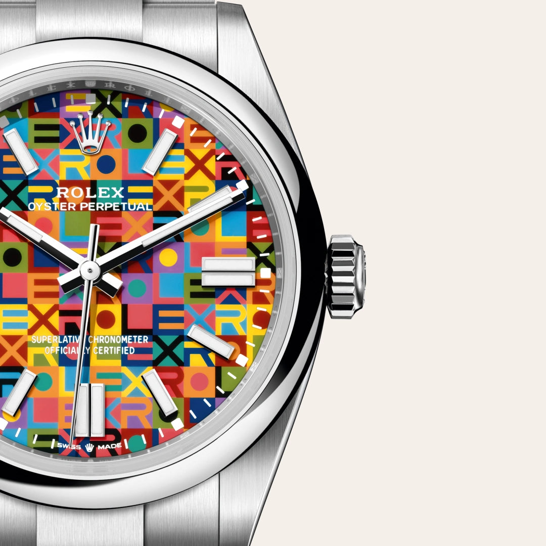 Rolex Oyster Perpetual in Oystersteel, M134300-0010 - Knar Jewellery