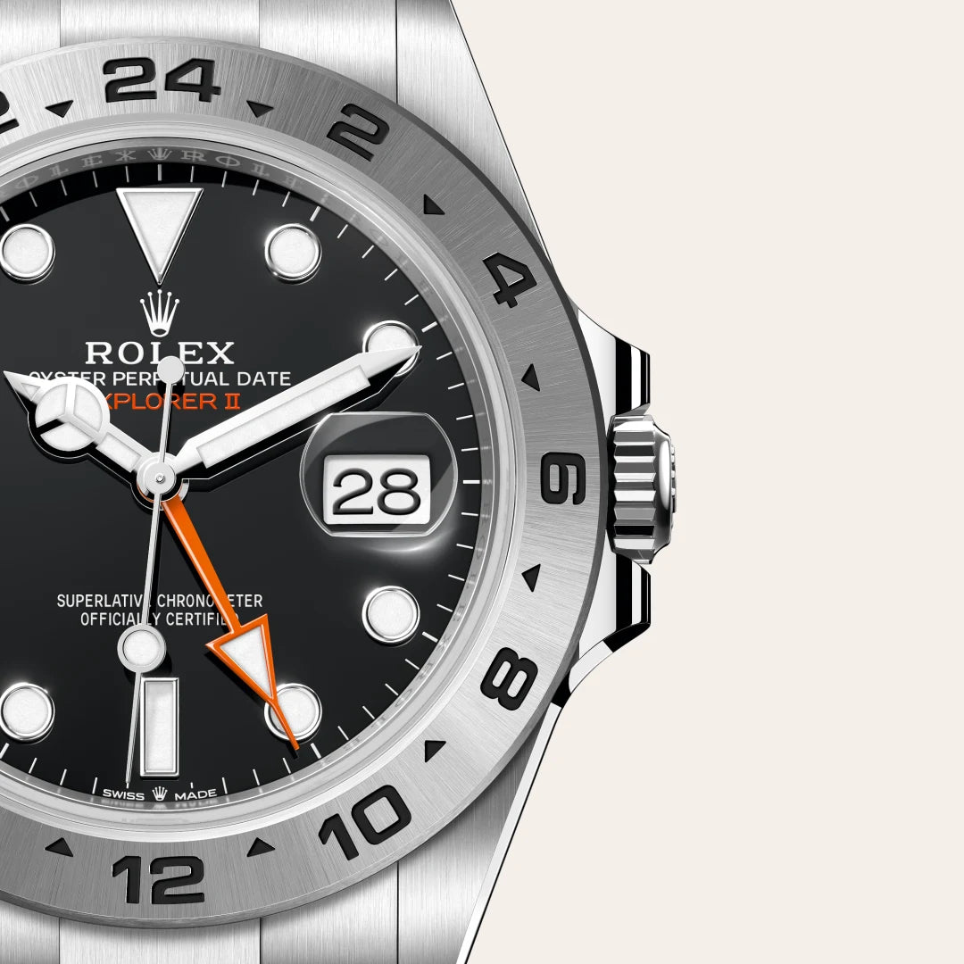 Rolex Explorer II in Oystersteel, M226570-0002 - Knar Jewellery
