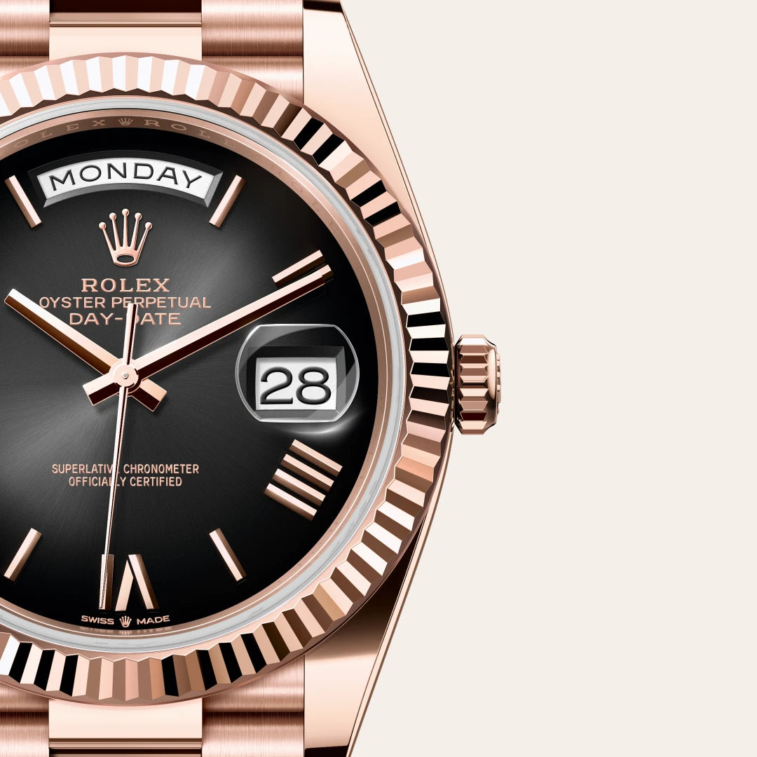 Rolex Day-Date in Everose Gold, M228235-0055 - Knar Jewellery