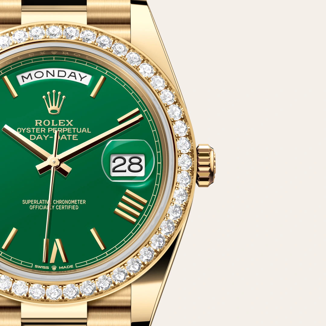 Rolex Day-Date in Yellow Gold, M228348RBR-0040 - Knar Jewellery