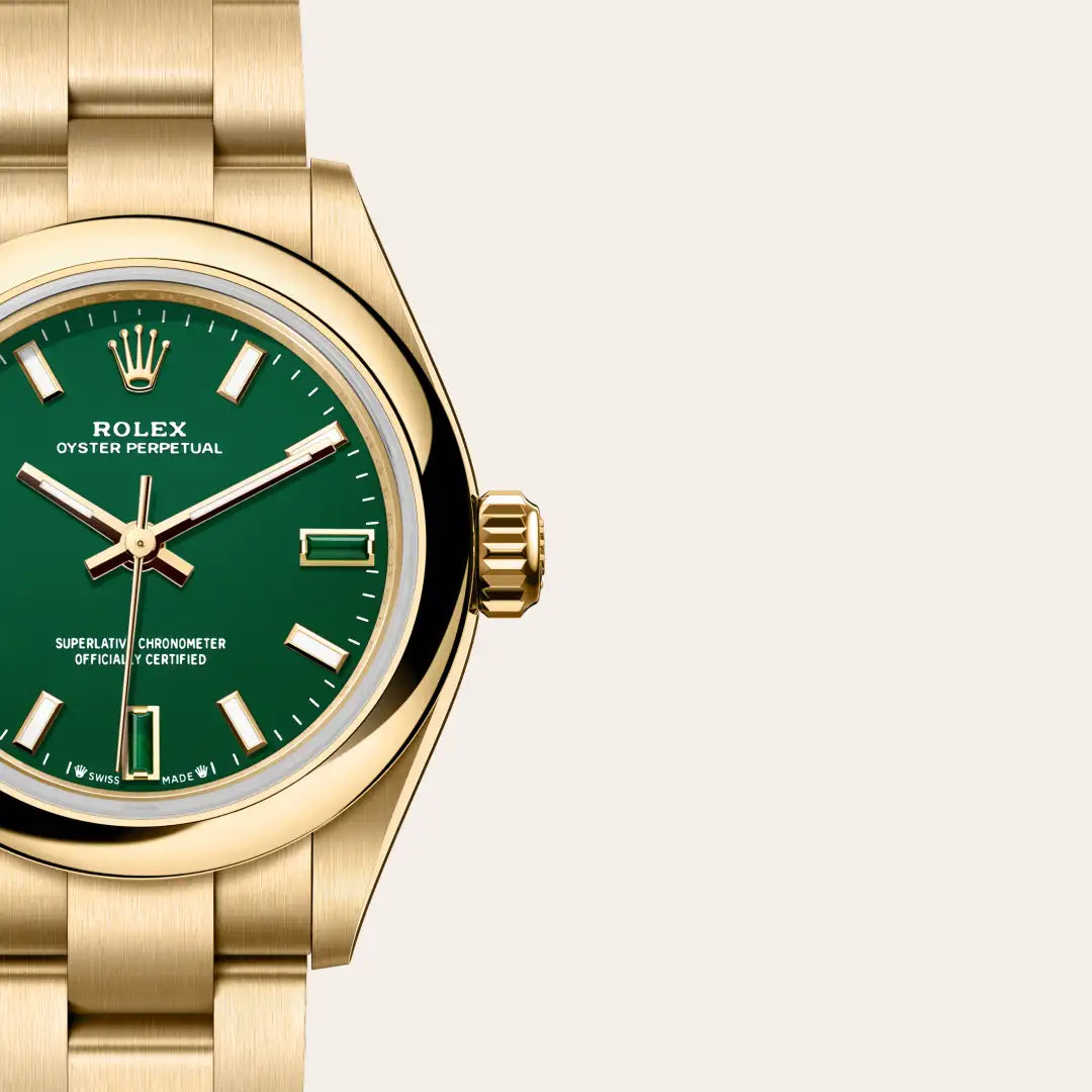 Rolex Oyster Perpetual in Yellow Gold, M276208-0002 - Knar Jewellery