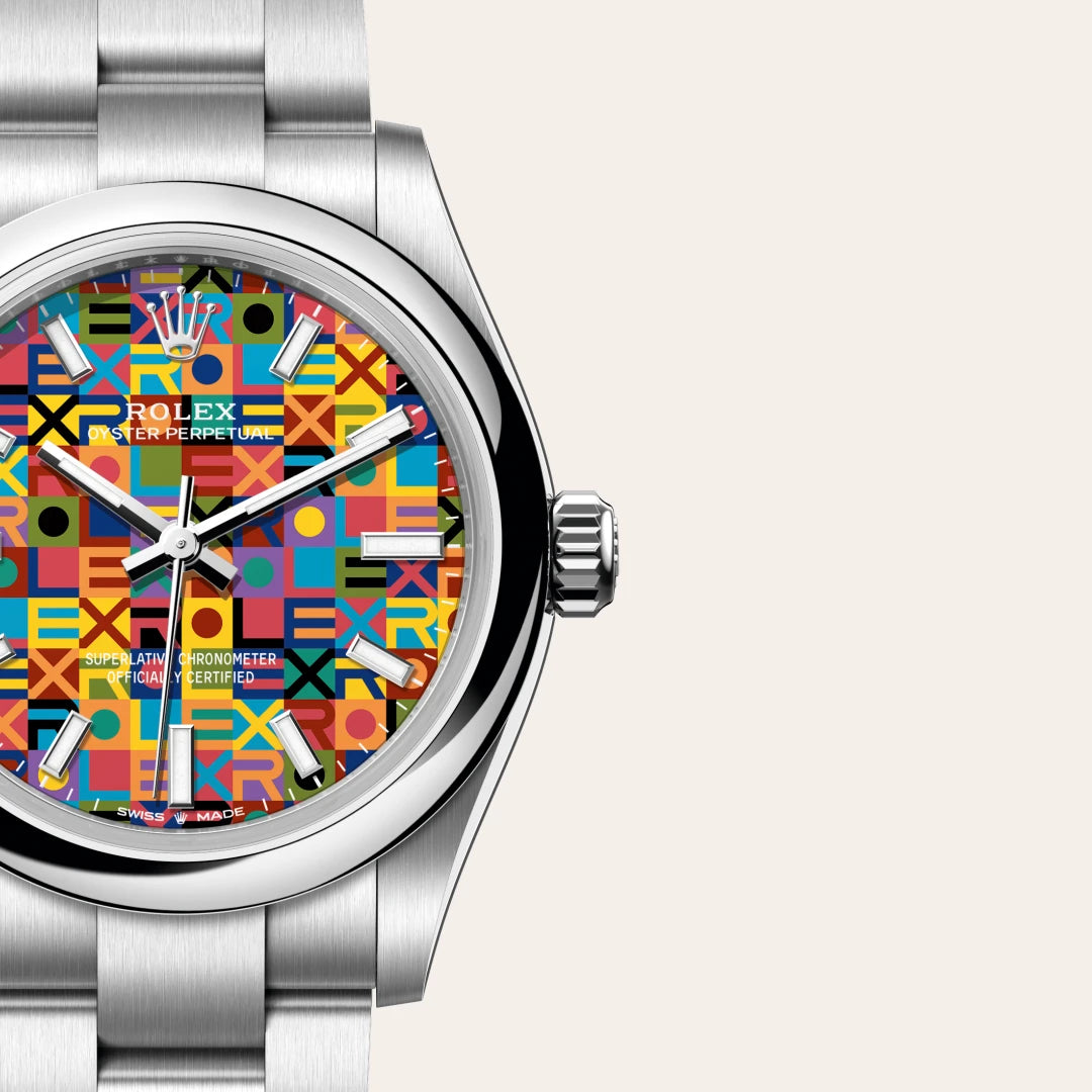 Rolex Oyster Perpetual in Oystersteel, M277200-0019 - Knar Jewellery