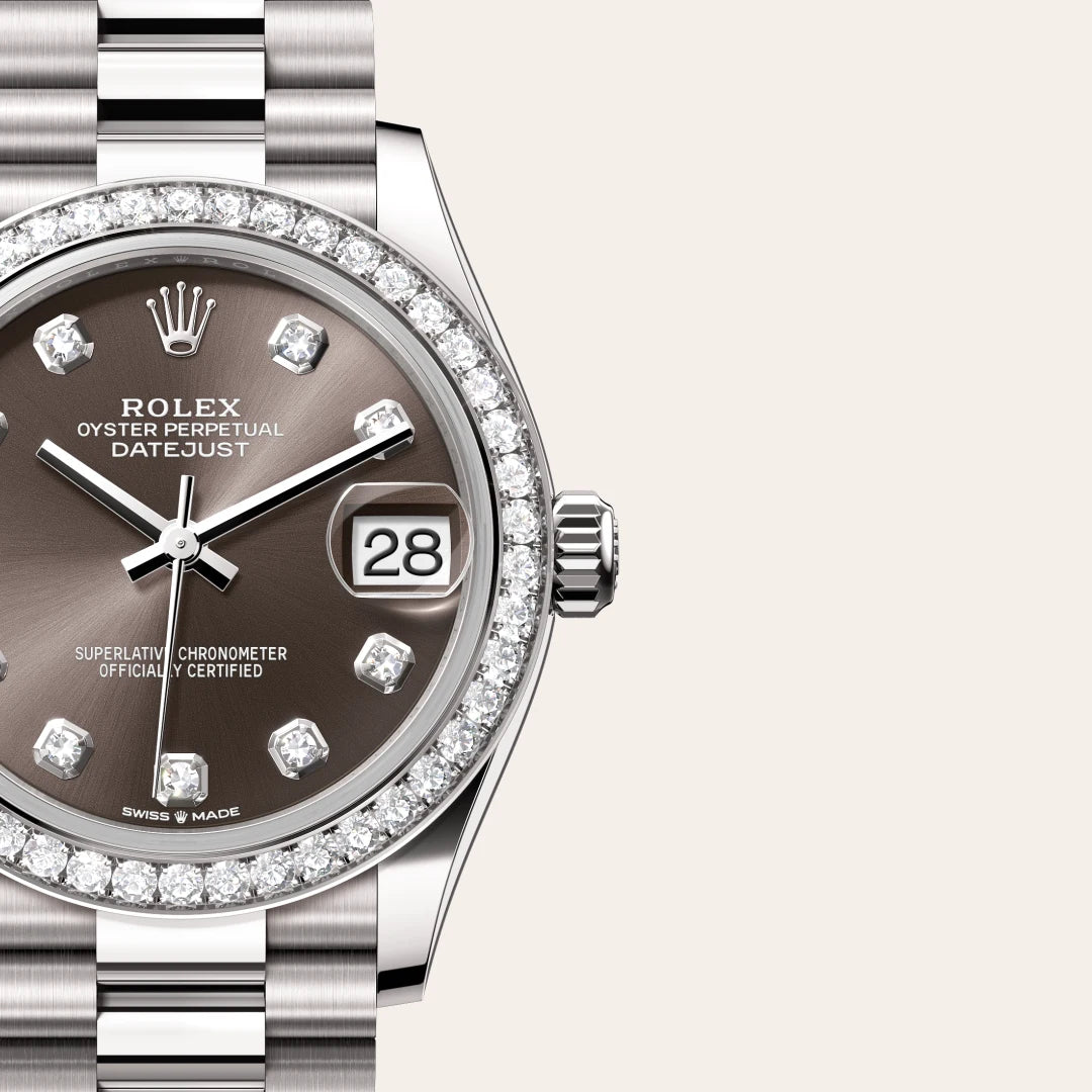Rolex Datejust in White Gold, M278289RBR-0006 - Knar Jewellery