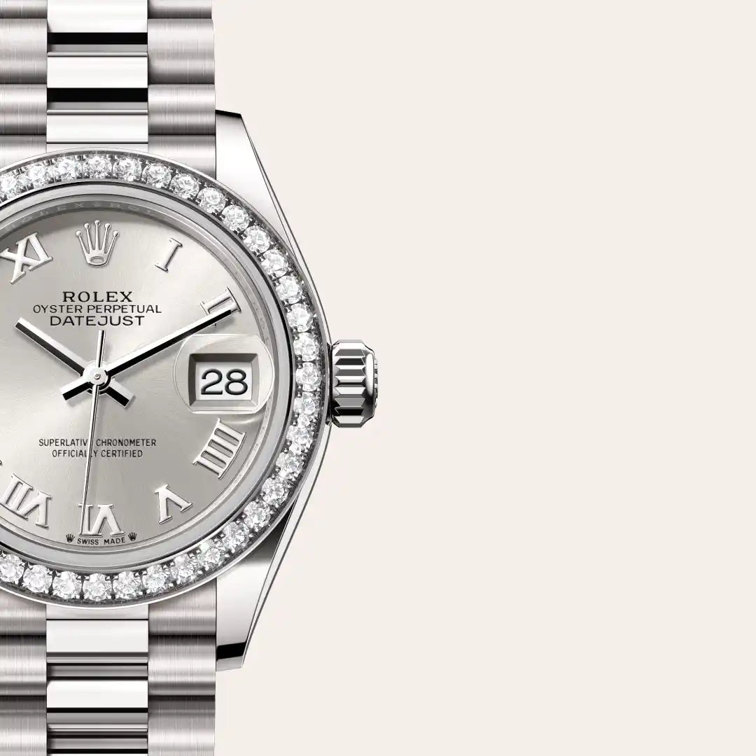 Rolex Lady-Datejust in White Gold, M279139RBR-0007 - Knar Jewellery