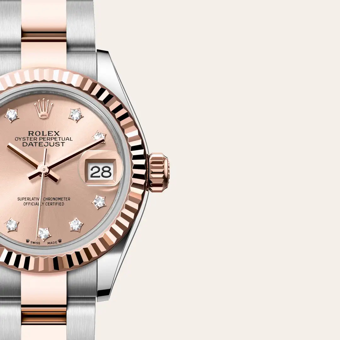 Rolex Lady-Datejust in Oystersteel And Everose Gold, M279171-0028 - Knar Jewellery