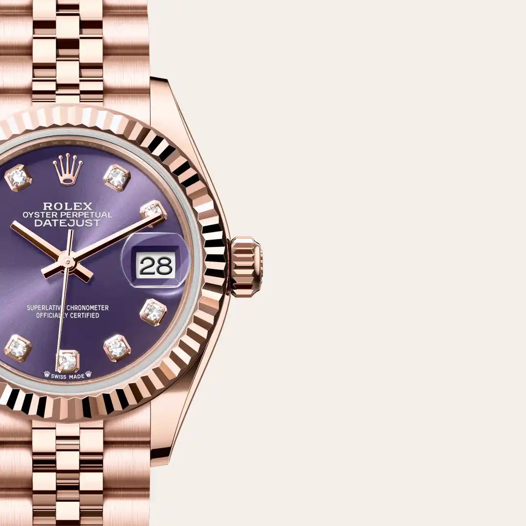Rolex Lady-Datejust in Everose Gold, M279175-0020 - Knar Jewellery