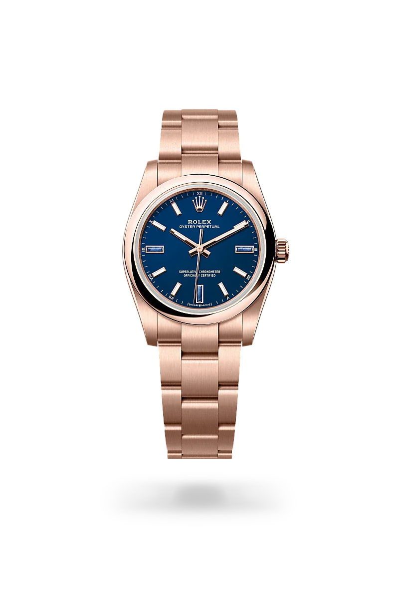 Rolex Oyster Perpetual in Everose Gold, M124205-0002 - Knar Jewellery
