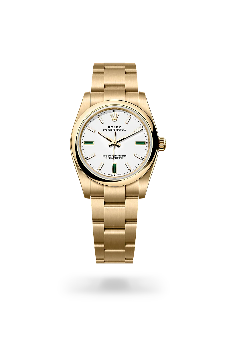 Rolex Oyster Perpetual in Yellow Gold, M124208-0002 - Knar Jewellery