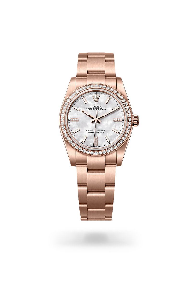Rolex Oyster Perpetual in Everose Gold, M124245RBR-0002 - Knar Jewellery