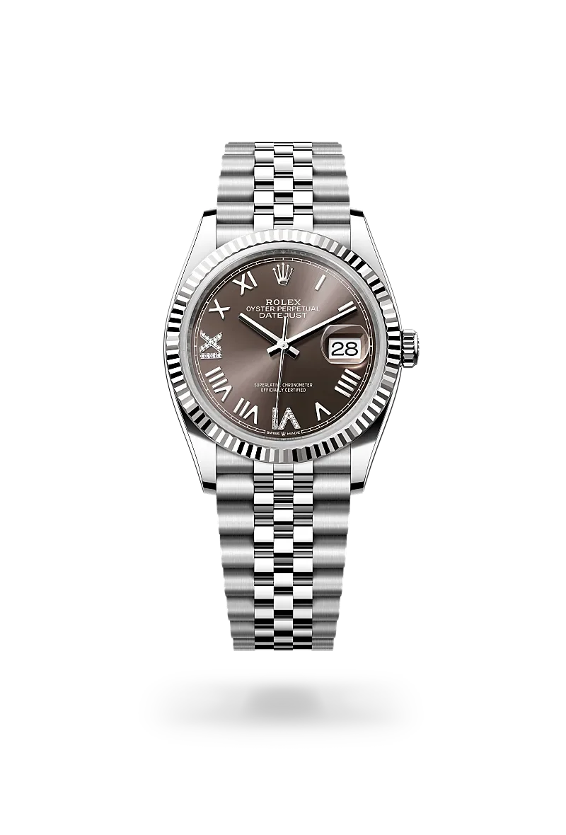 Rolex Datejust in Oystersteel And White Gold, M126234-0071 - Knar Jewellery