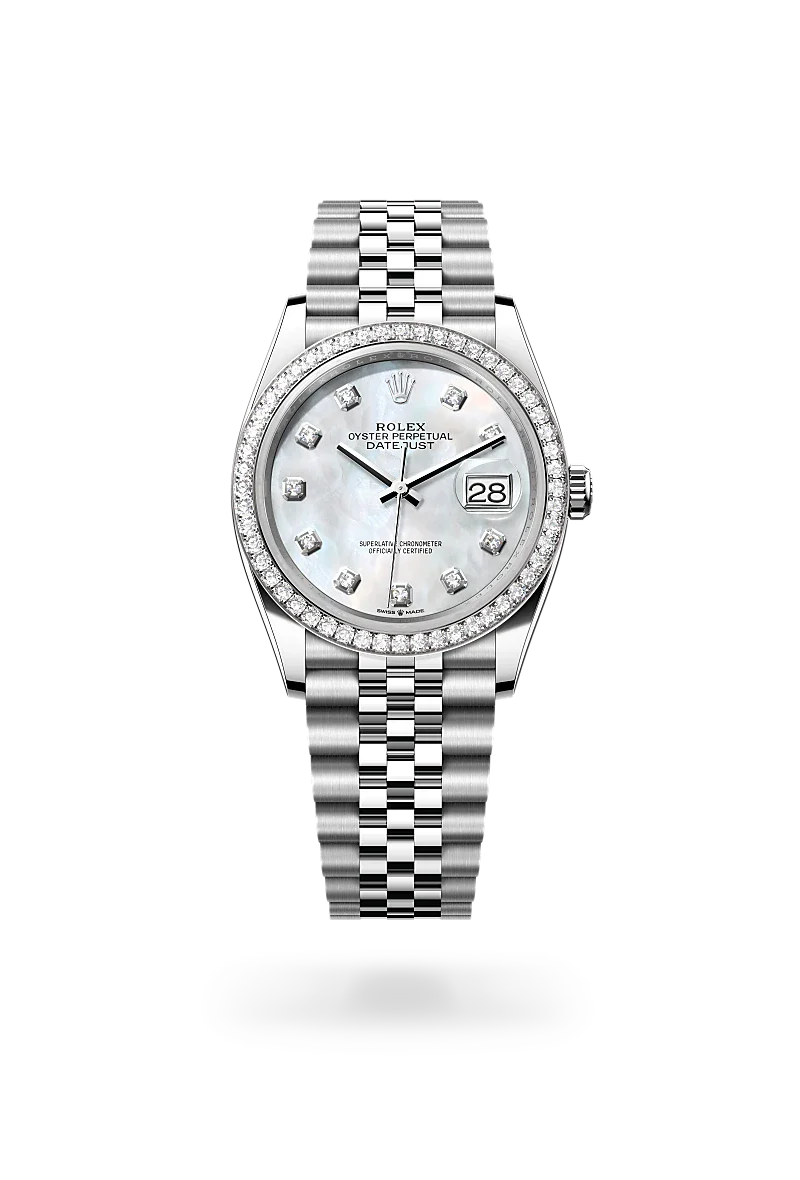 Rolex Datejust in Oystersteel And White Gold, M126284RBR-0011 - Knar Jewellery