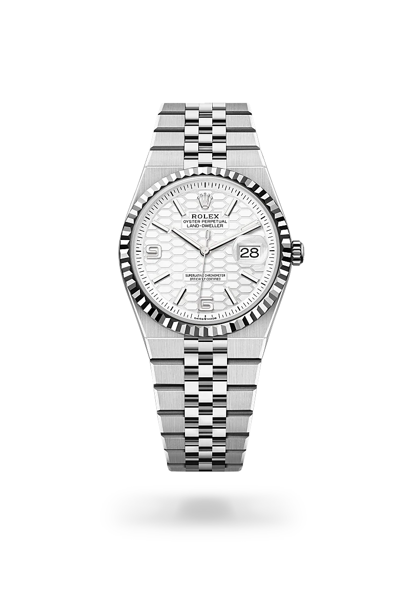 Rolex Land-Dweller in Oystersteel And White Gold, M127234-0001 - Knar Jewellery