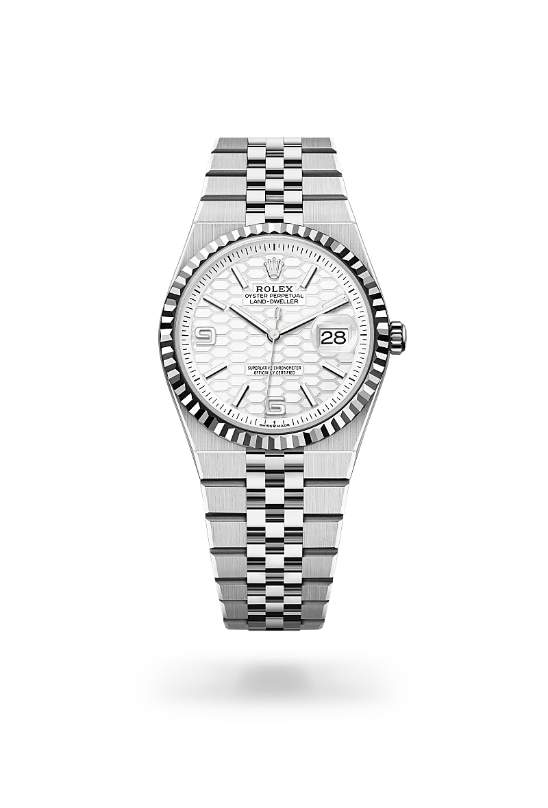 Rolex Land-Dweller in Oystersteel And White Gold, M127234-0001 - Knar Jewellery