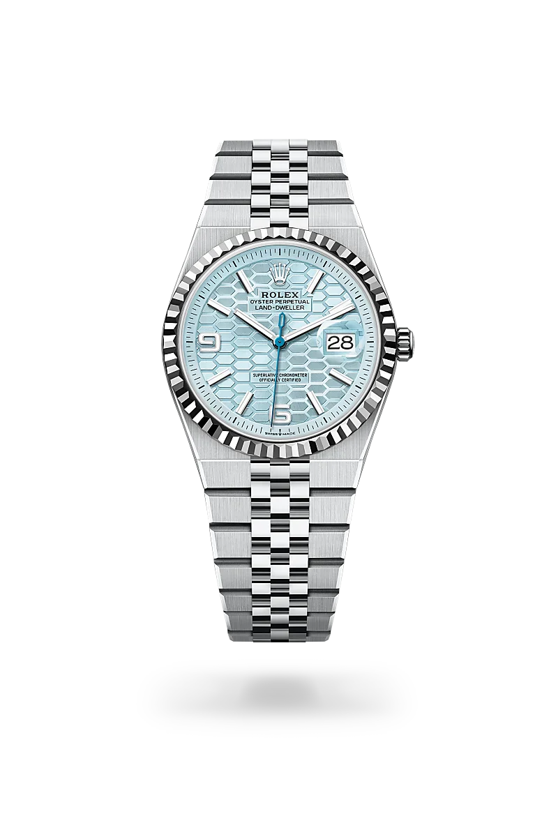Rolex Land-Dweller in Platinum, M127236-0001 - Knar Jewellery