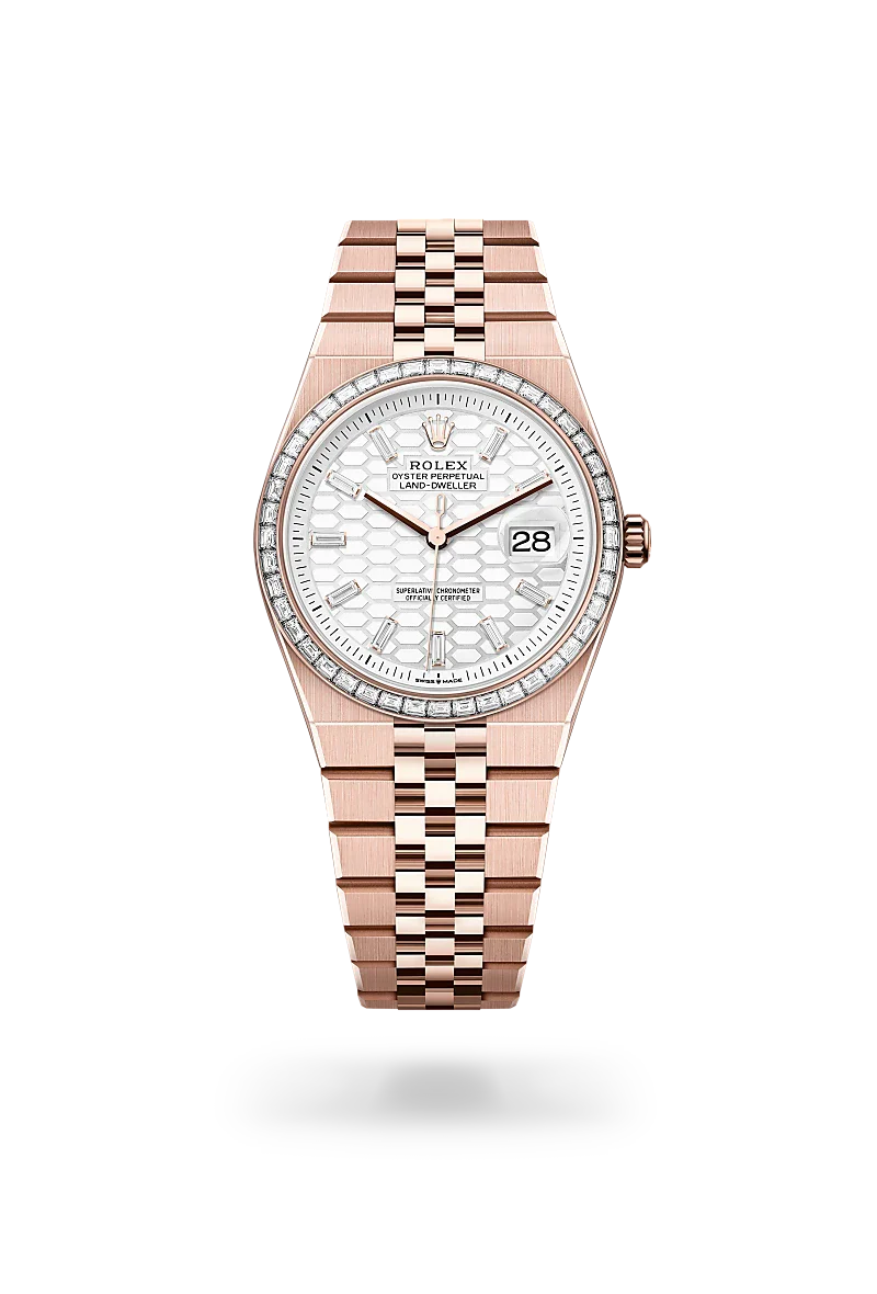 Rolex Land-Dweller in Everose Gold, M127285TBR-0002 - Knar Jewellery
