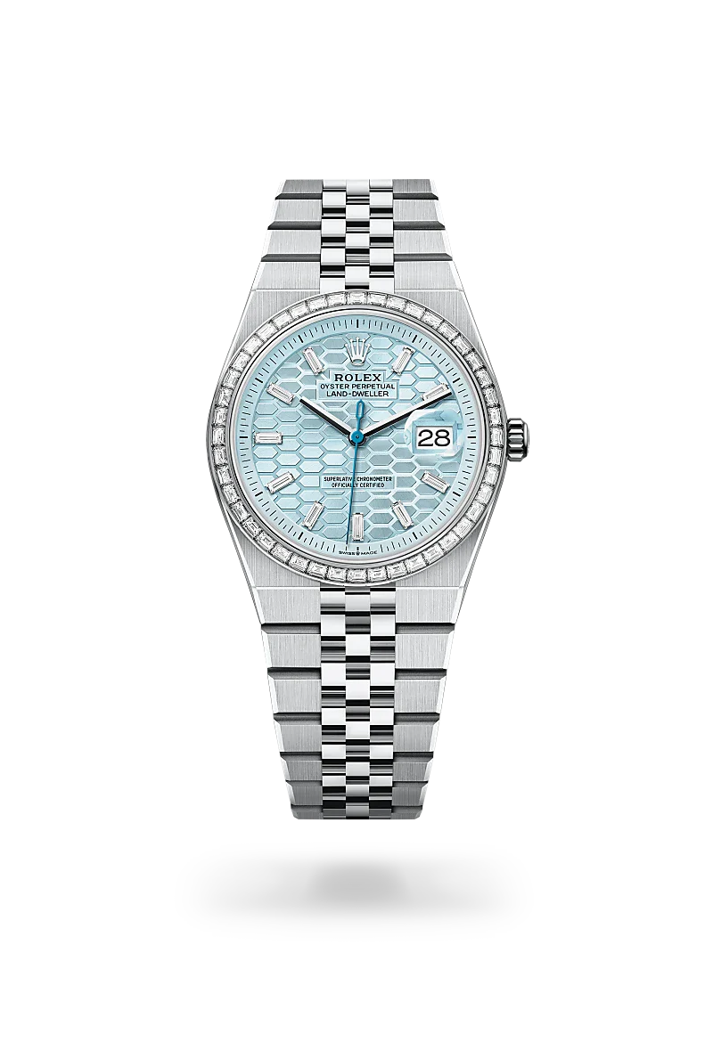 Rolex Land-Dweller in Platinum, M127286TBR-0001 - Knar Jewellery
