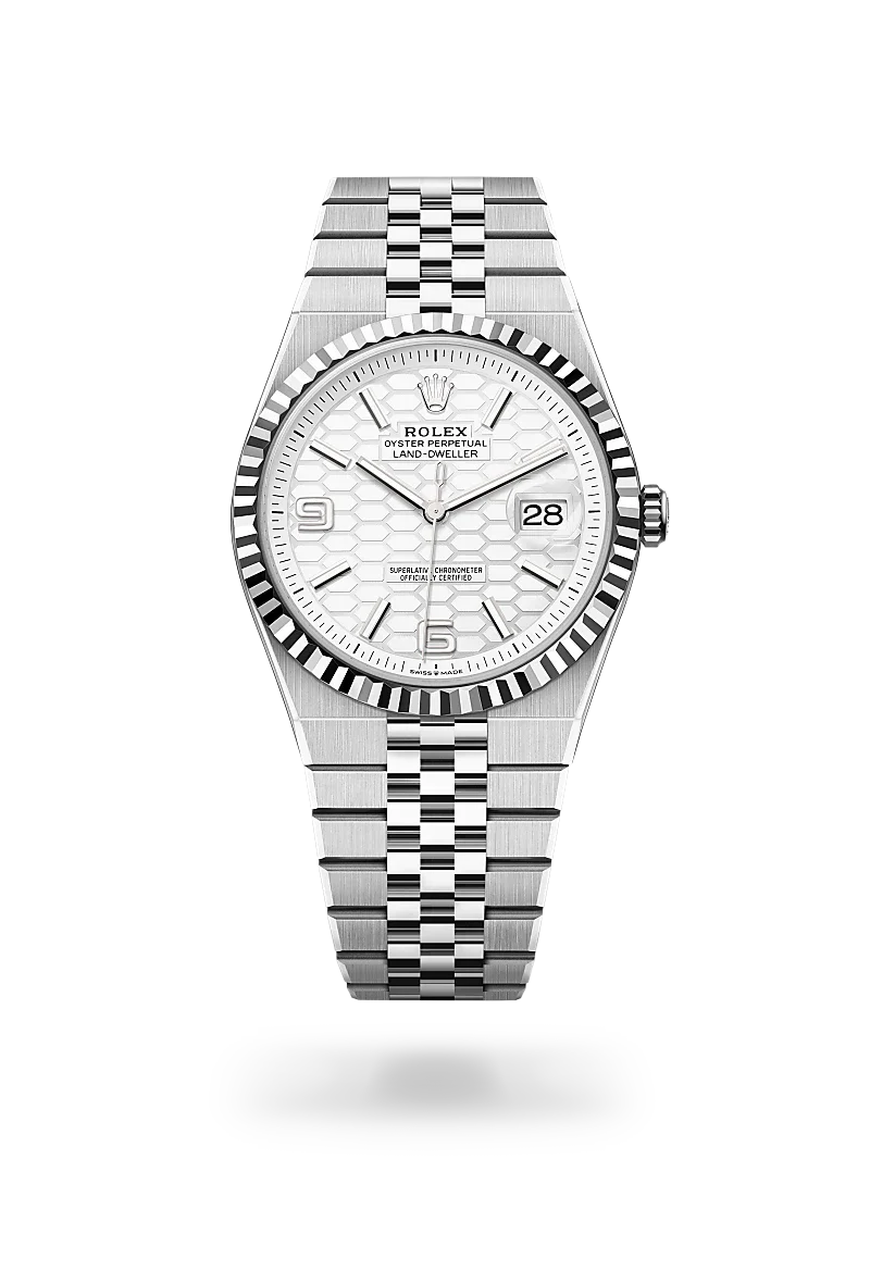 Rolex Land-Dweller in Oystersteel And White Gold, M127334-0001 - Knar Jewellery