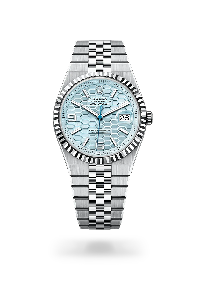Rolex Land-Dweller in Platinum, M127336-0001 - Knar Jewellery