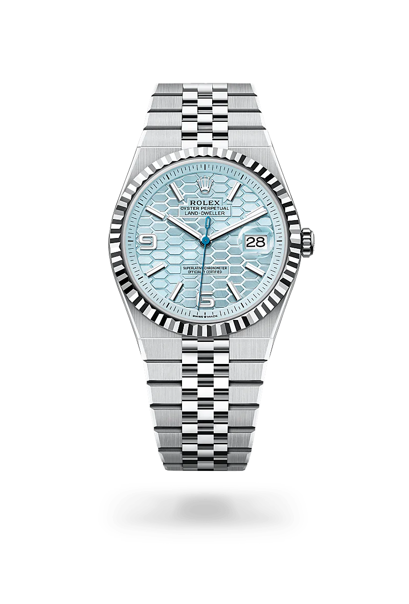 Rolex Land-Dweller in Platinum, M127336-0001 - Knar Jewellery