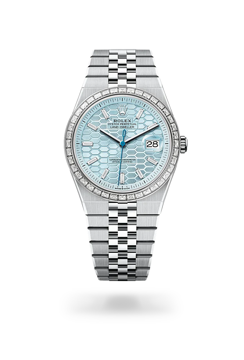 Rolex Land-Dweller in Platinum, M127386TBR-0001 - Knar Jewellery