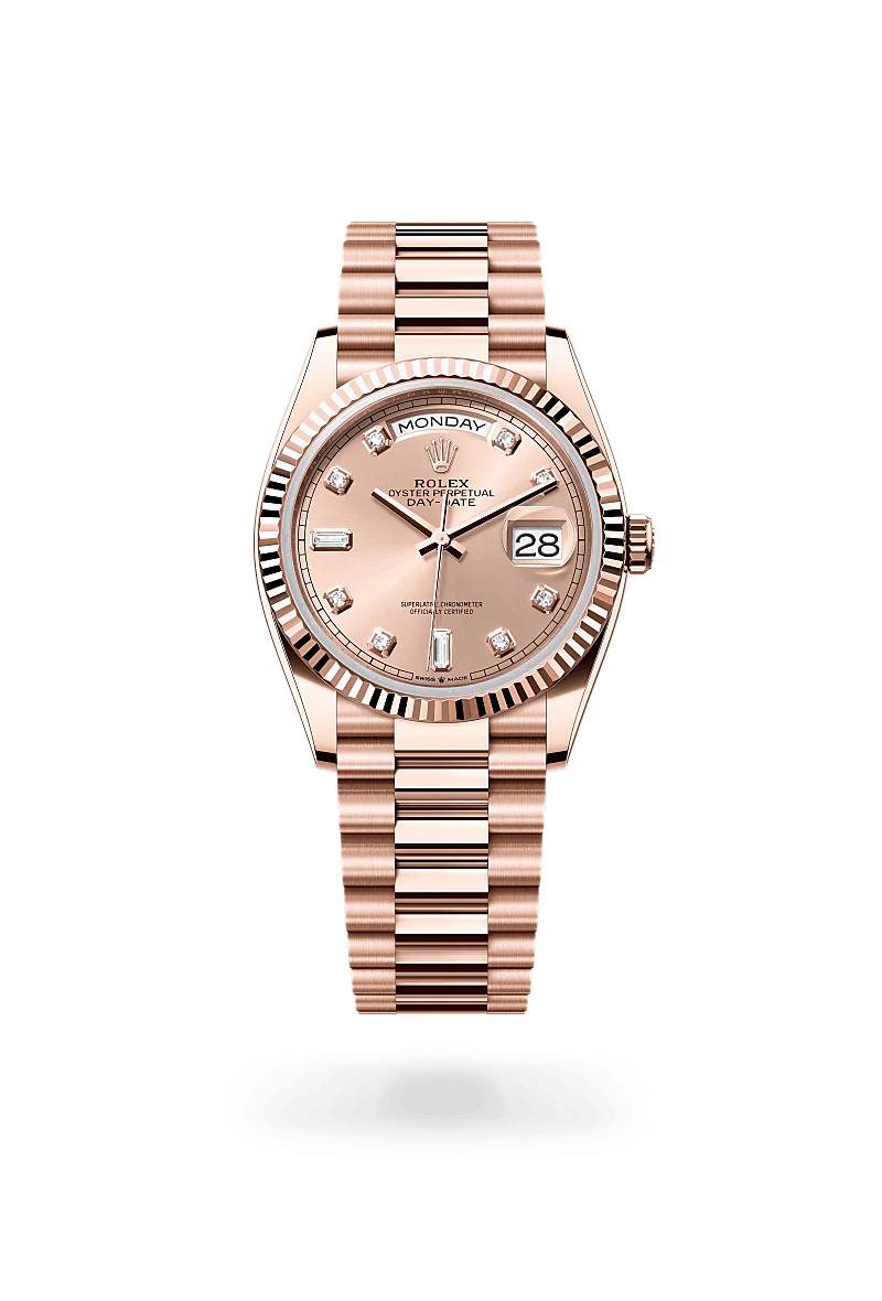Rolex Day-Date in Everose Gold, M128235-0009 - Knar Jewellery