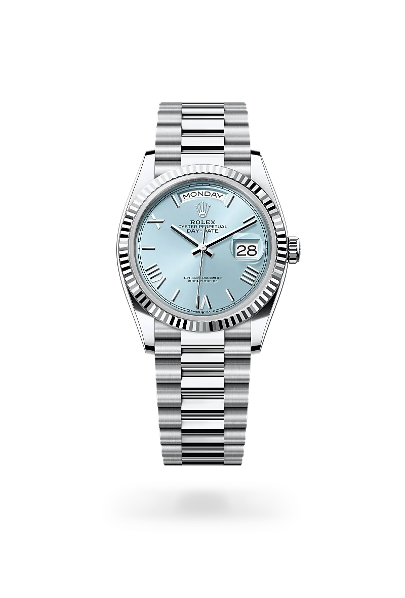 Rolex Day-Date in Platinum, M128236-0018 - Knar Jewellery