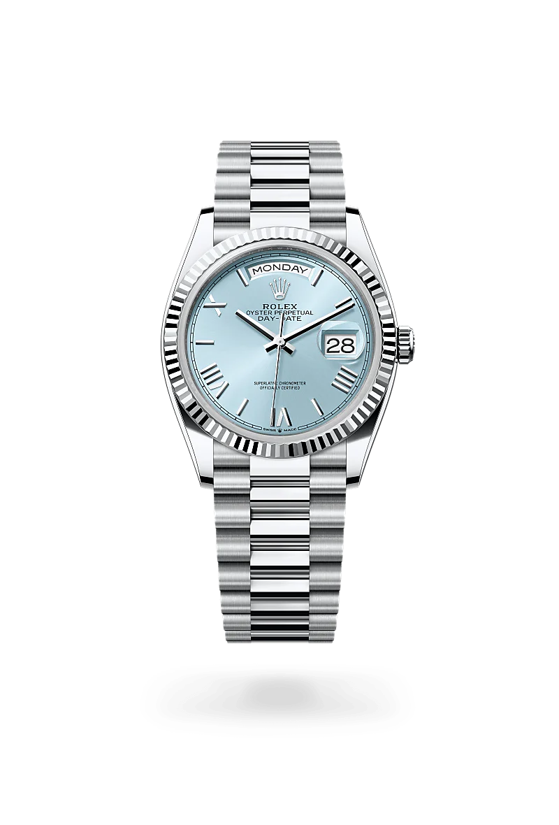 Rolex Day-Date in Platinum, M128236-0018 - Knar Jewellery