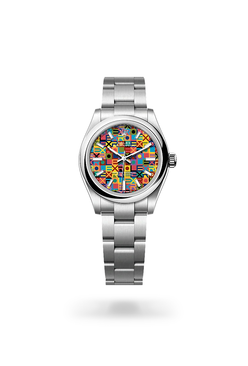 Rolex Oyster Perpetual in Oystersteel, M277200-0019 - Knar Jewellery