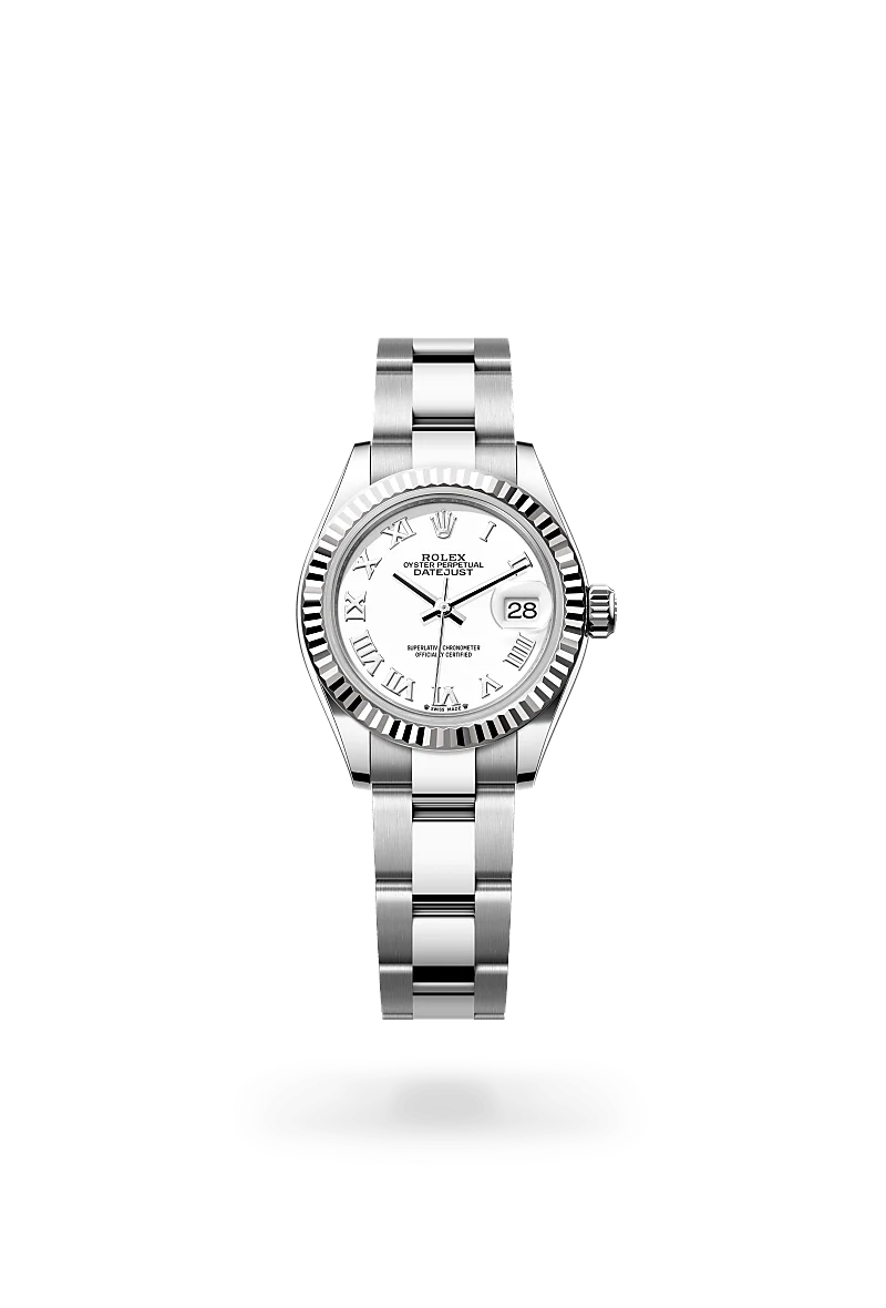 Rolex Lady-Datejust in Oystersteel And White Gold, M279174-0020 - Knar Jewellery