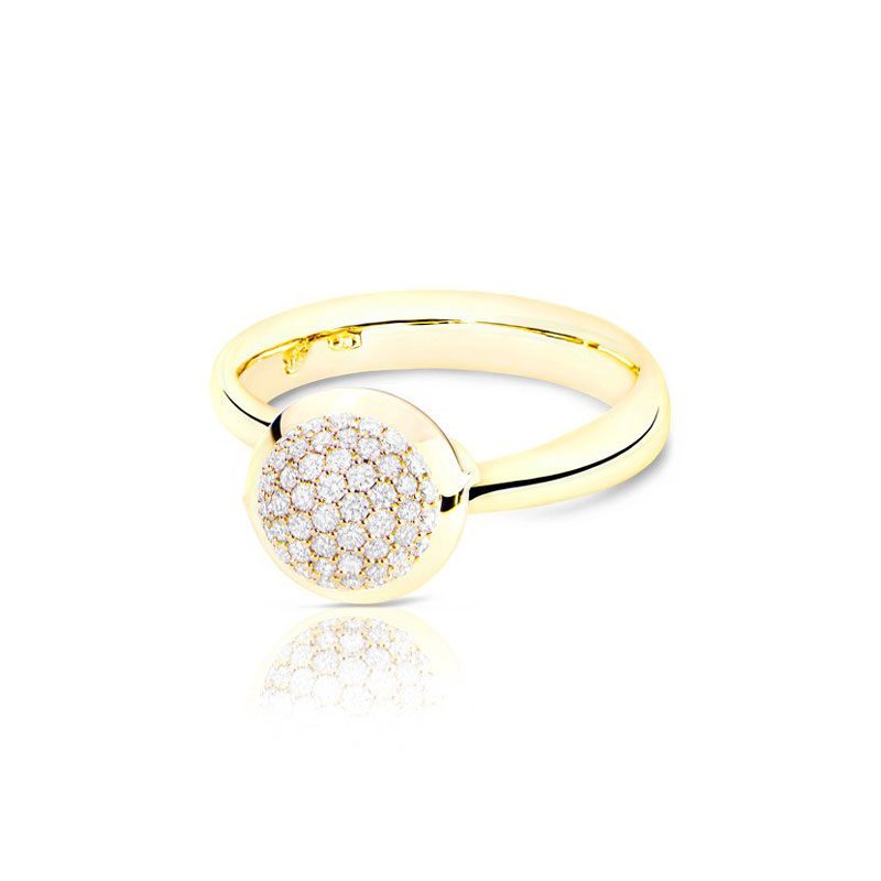 TAM01222-Tamara Comolli Small Bouton Diamond Pavé Ring