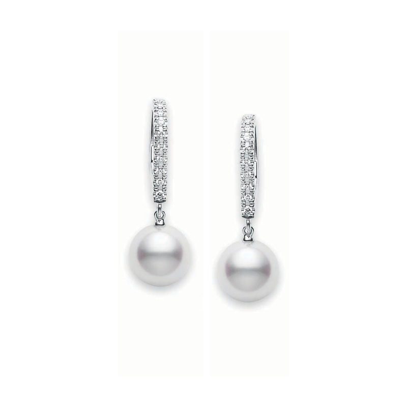 Mikimoto-White-Akoya-Pearl-and-Diamond-Drop-Huggy-Earrings-MIK00665_Style-No-PEA1008DW