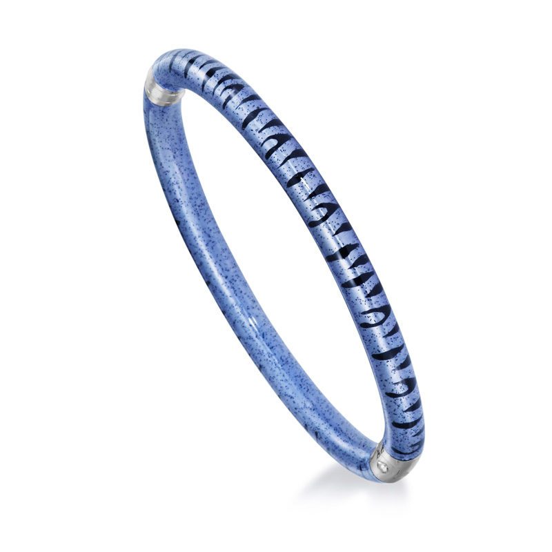 SOHO-Sterling-Silver-and-Blue-Enamel-Bangle-SO00371-_-Style-No-AB121STB