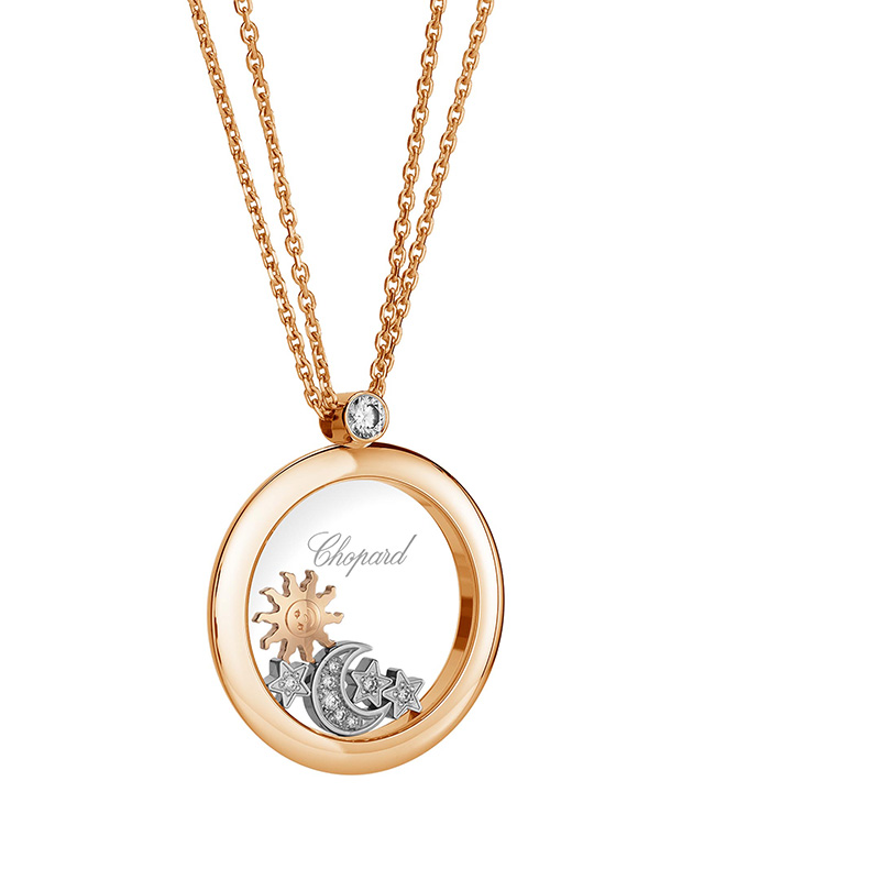 Chopard Happy Sun, Moon and Stars Necklace