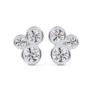 Forevermark Triple Bezel Set Earrings