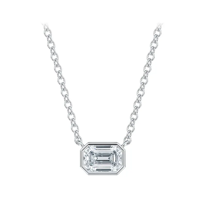 Forevermark Tribute Emerald Cut Diamond Necklace