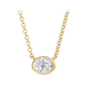 Forevermark Tribute Oval Shaped Diamond Necklace