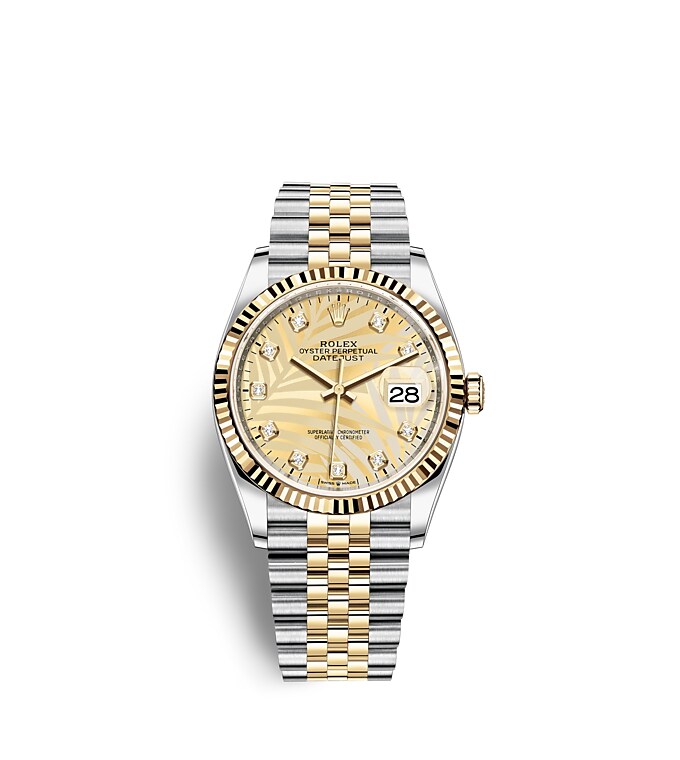 Rolex Datejust in Oystersteel and gold, m126233-0043