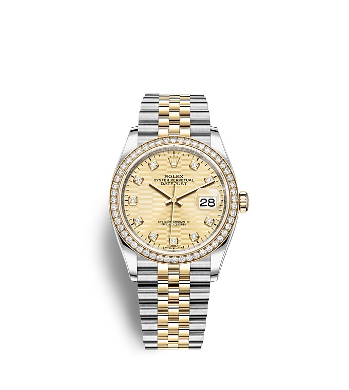 Rolex Datejust in Oystersteel and gold, m126283rbr-0031