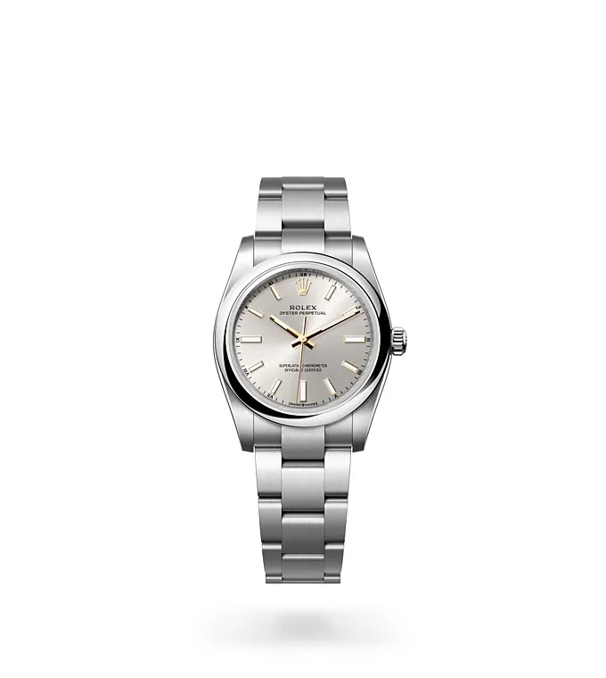 Rolex Oyster Perpetual 34 - Oyster, 34 mm, Oystersteel M124200-0001 at Knar Jewellery