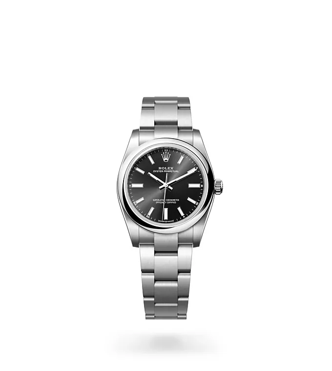 Rolex Oyster Perpetual 34 - Oyster, 34 mm, Oystersteel M124200-0002 at Knar Jewellery