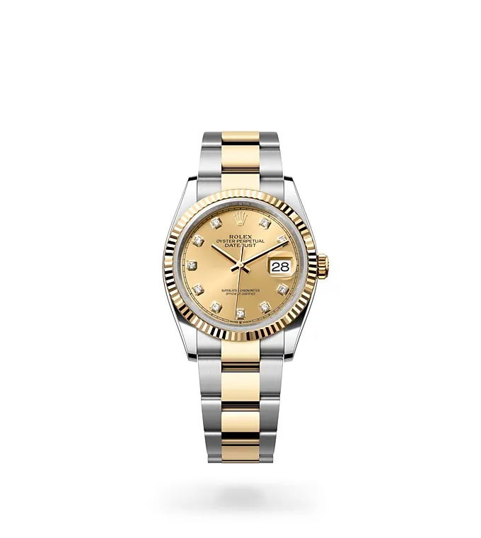 Rolex Datejust 36 - Oyster, 36 mm, Oystersteel and yellow gold M126233-0018 at Knar Jewellery