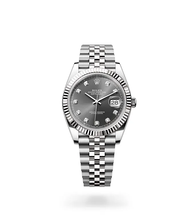 Rolex Datejust 41 - Oyster, 41 mm, Oystersteel and white gold M126334-0006 at Knar Jewellery