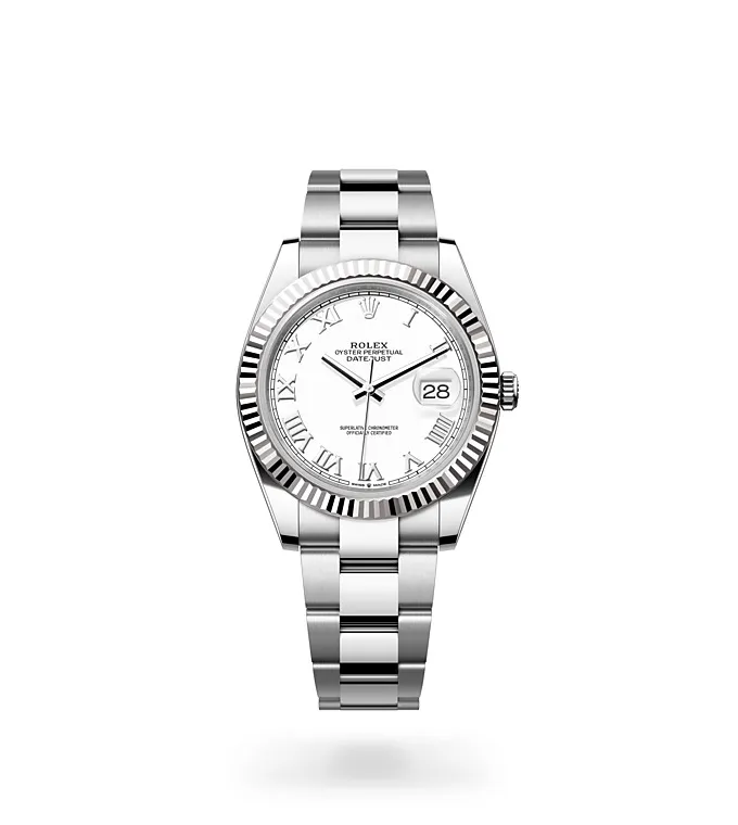 Rolex Datejust 41 - Oyster, 41 mm, Oystersteel and white gold M126334-0023 at Knar Jewellery