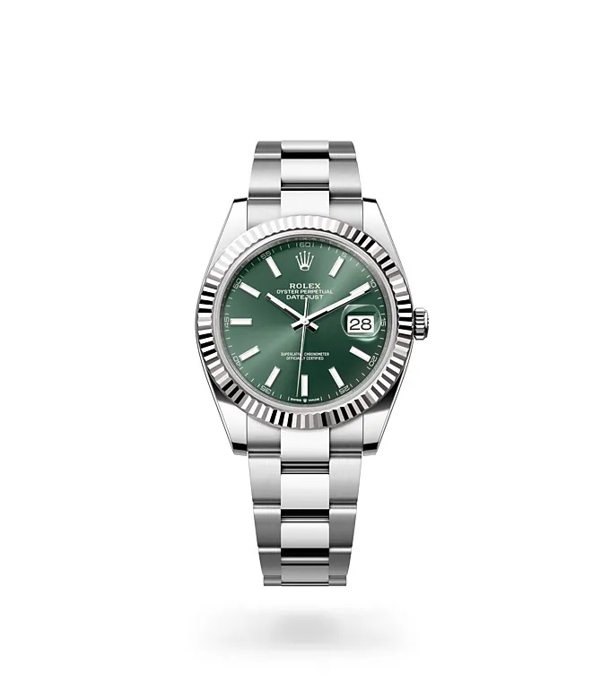 Rolex Datejust 41 - Oyster, 41 mm, Oystersteel and white gold M126334-0027 at Knar Jewellery