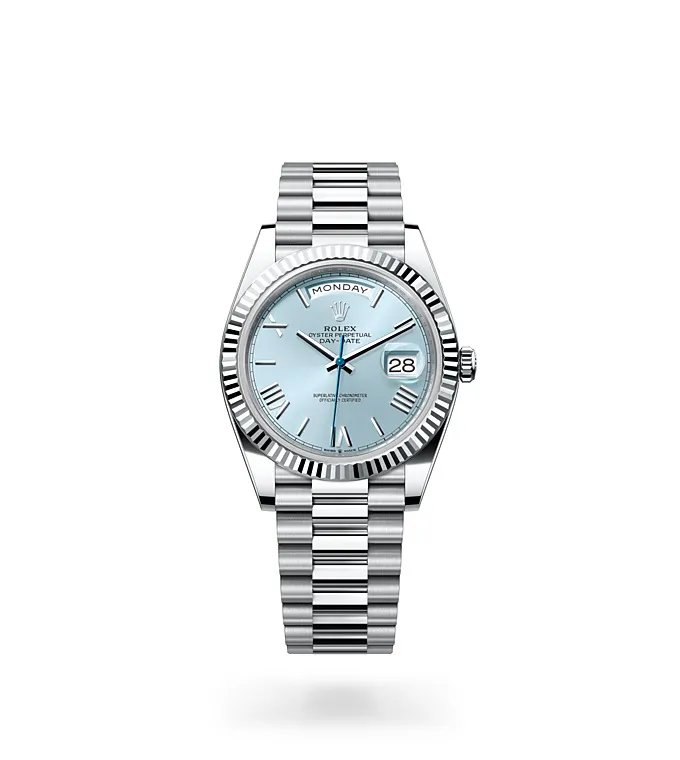 Rolex Day-Date 40 - Oyster, 40 mm, platinum M228236-0012 at Knar Jewellery