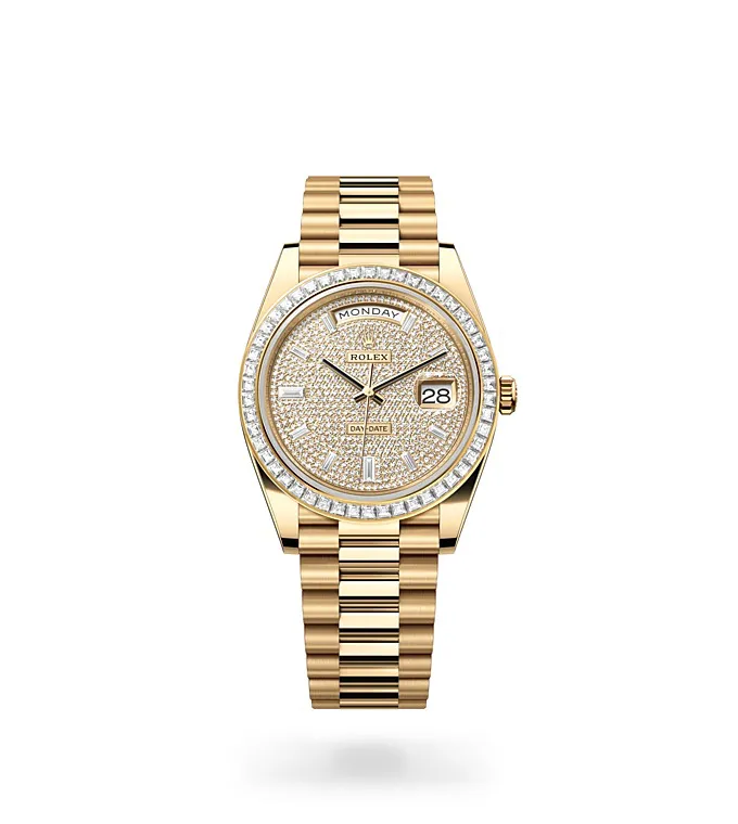 Rolex Day-Date 40 - Oyster, 40 mm, yellow gold and diamonds M228398TBR-0036 at Knar Jewellery