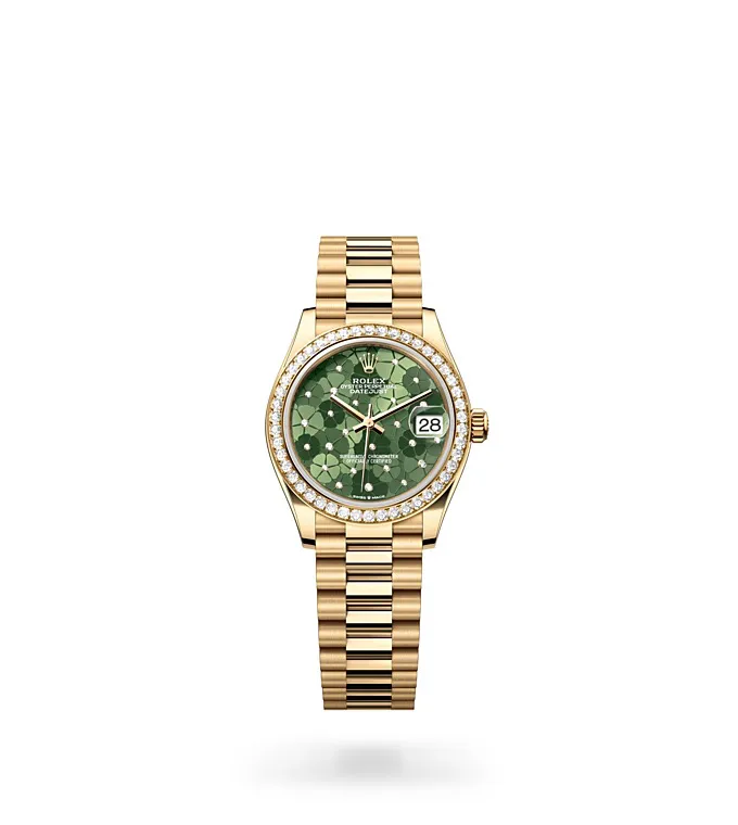 Rolex Datejust 31 - Oyster, 31 mm, yellow gold and diamonds M278288RBR-0038 at Knar Jewellery