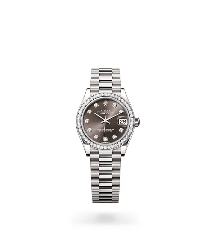 Rolex Datejust 31 - Oyster, 31 mm, white gold and diamonds M278289RBR-0006 at Knar Jewellery