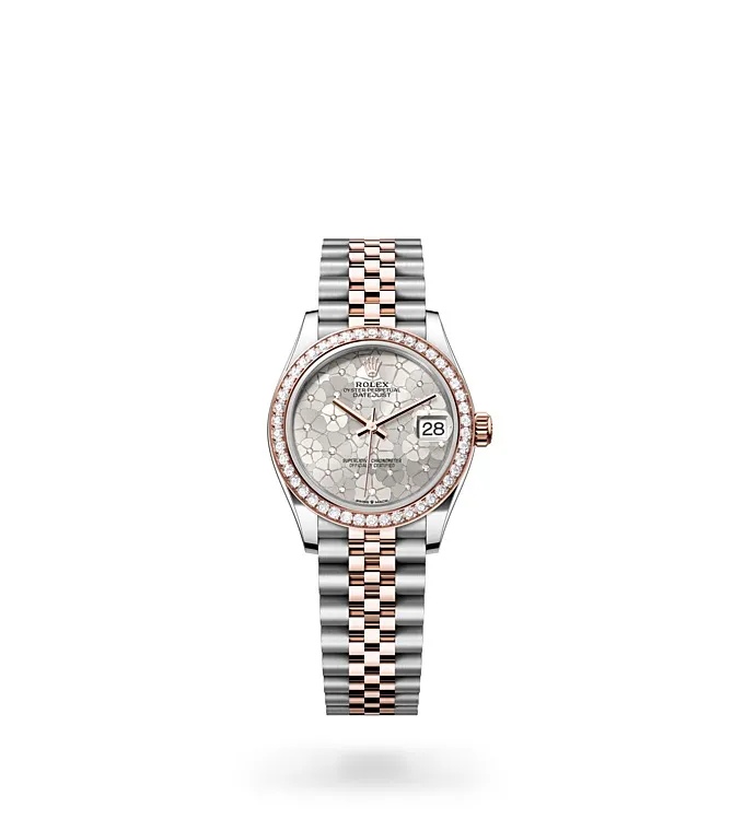 Rolex Datejust 31 - Oyster, 31 mm, Oystersteel, Everose gold and diamonds M278381RBR-0032 at Knar Jewellery